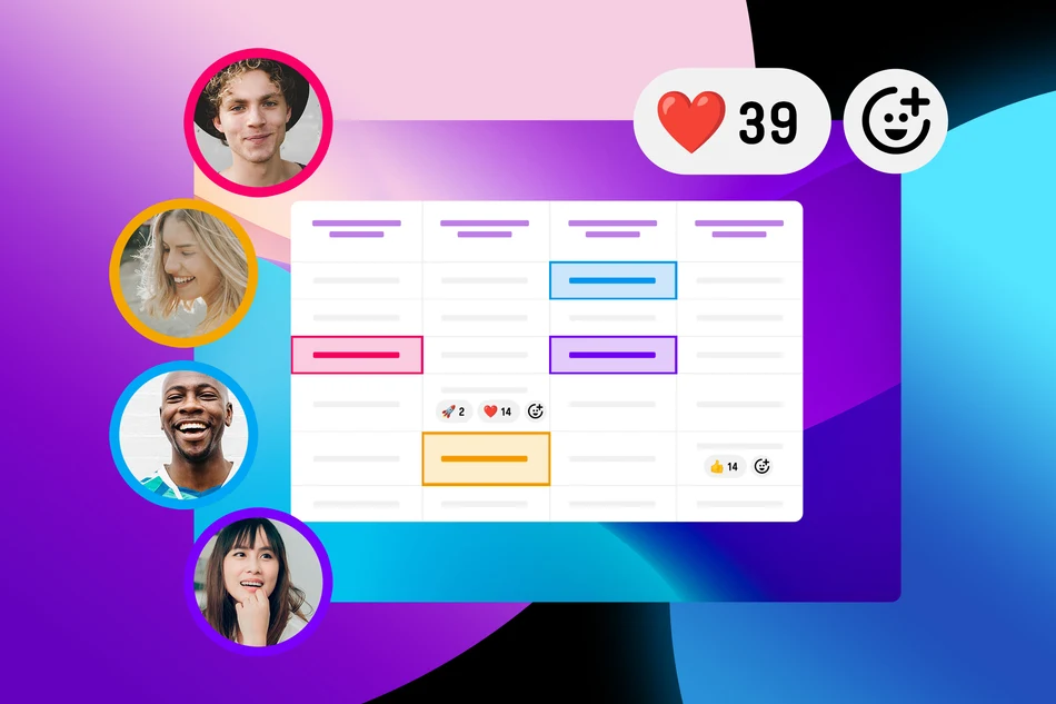 Novidade nas tabelas livres: adicione reações com emojis diretamente às células