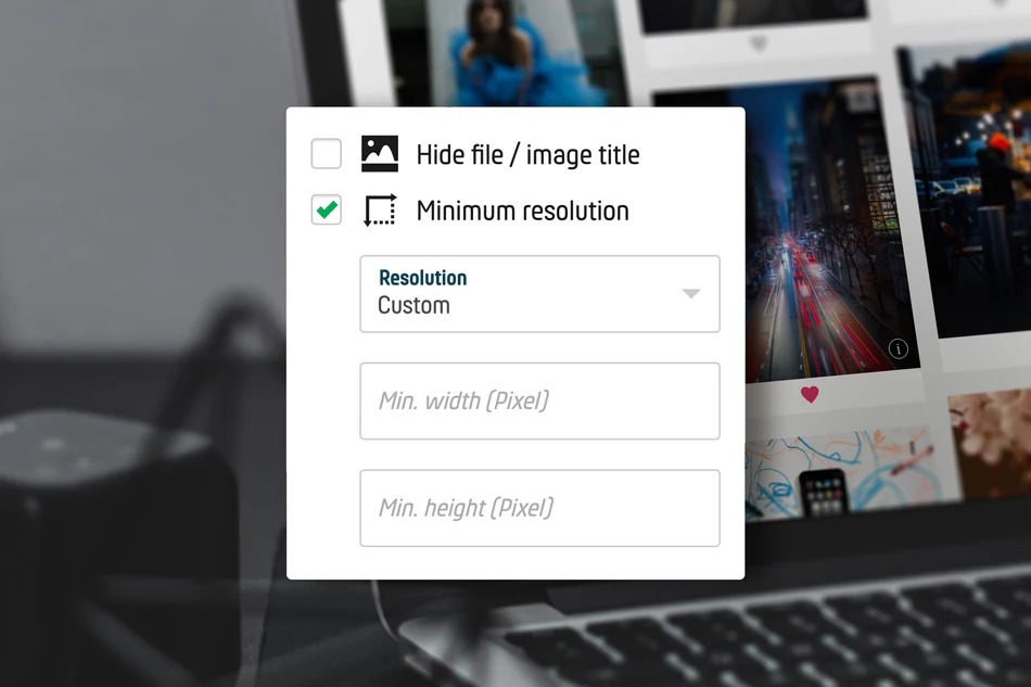 Mit PollUnit Fotos in hoher Qualität sammeln