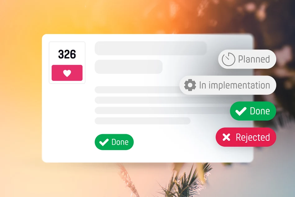 Sammle Feature-Requests mit Fortschrittsanzeige