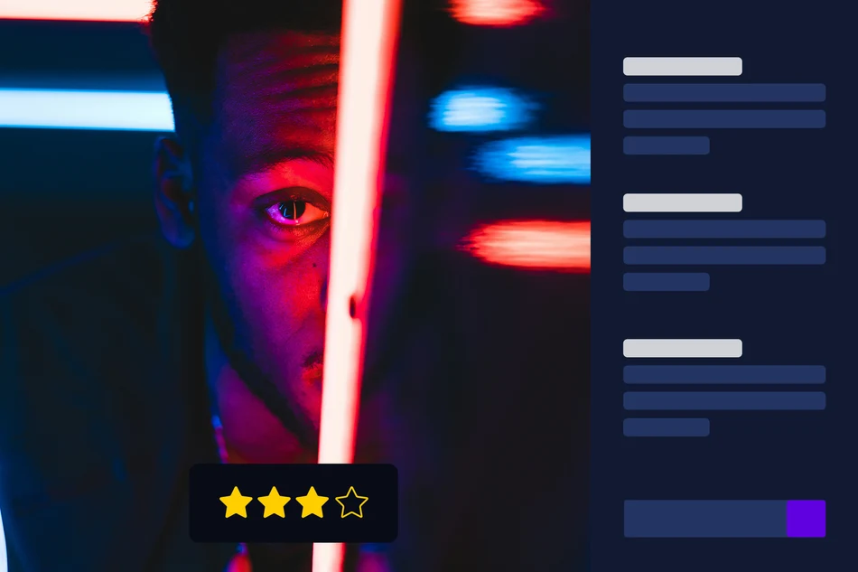 Rate pictures with and without caption